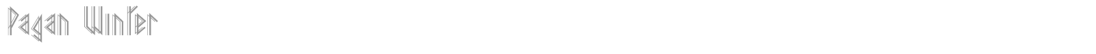 Pagan Winter font preview